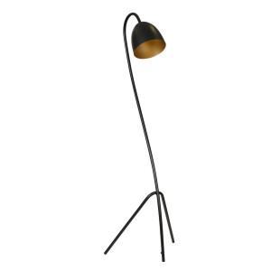 Haris lp1 black / gold 864/1 lampa podłogowa nowoczesna czarna złoty środek
