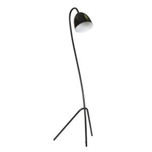 Haris lp1 black / white 864/2 lampa podłogowa nowoczesna czarna biały środek