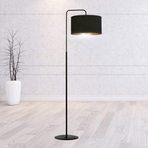 Hilde lp1 bl black lampa podłogowa abażury nowoczesna