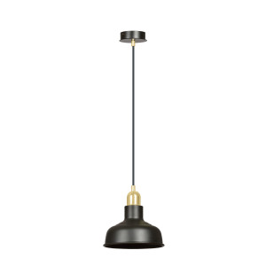 Ibor 1 black 1042/1 nowoczesna lampa sufitowa czarna złote elementy