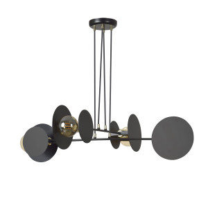 Idea 4 black 792/4 lampa wisząca loft regulowana oryginalny design czarna