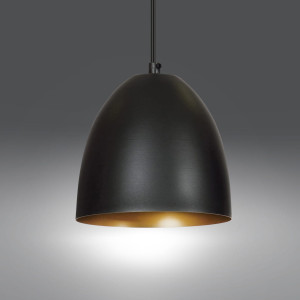 Lenox 1 black-gold 410/1 nowoczesna lampa wisząca czarno / złota