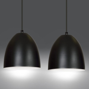 Lenox 2 black-white 391/2 nowoczesna lampa wisząca czarno / biała
