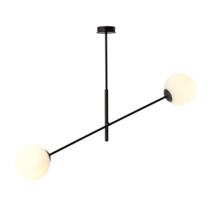 Linear 2 black/opal 1169/2 lampa sufitowa żyrandol nowoczesny klosze
