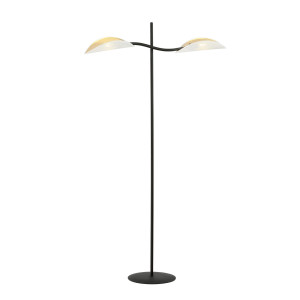 Lotus lp2 white/gold 1107/lp2 lampa podłogowa oryginalny design abażury