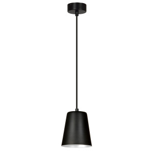 Milga 1 black-white 396/1 nowoczesna lampa wisząca czarna środek biały