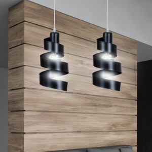 Saga 2 black 352/2 lampa wisząca sufitowa najnowszy design czarna