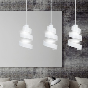 Saga 3 white 351/3 lampa wisząca sufitowa najnowszy design biała