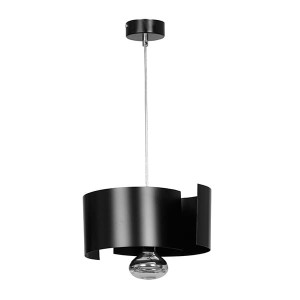 Vixon 1 black 284/1 nowoczesna lampa wisząca chrom czarna