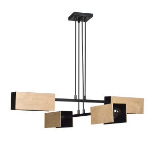 Zaper 4 black 616/4 oryginalna lampa wisząca czarna styl skandynawski design