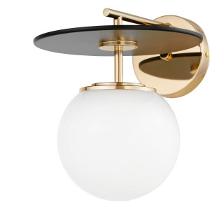 Lampa ścienna kinkiet loft czarno-złota daltona