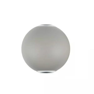 Kinkiet ścienny v-tac 4w led szary okrągły ip65 vt-836 3000k 450lm