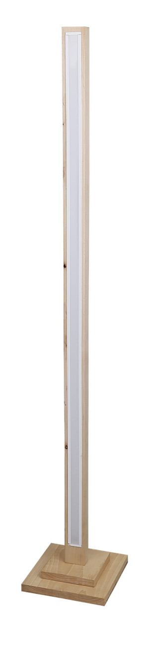 Alset lampa podłogowa drewno dąb + czarny 1x18w led 4000