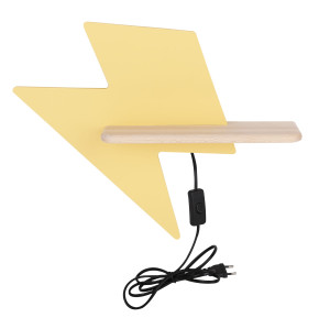 Lightning lampa kinkiet 4w led 4000k iq kids z przewodem złoty