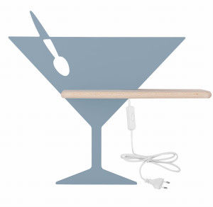 Piccolo lampa kinkiet 4w led 4000k iq kids z przewodem niebieski