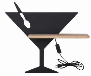 Piccolo lampa kinkiet 4w led 4000k iq kids z przewodem czarny