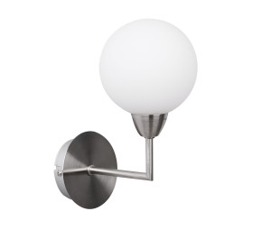 Logos lampa kinkiet satyna 1x25w g9 klosz biały