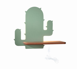 Cactus 1 lampa kinkiet 4w led 4000k iq kids z przew zielony