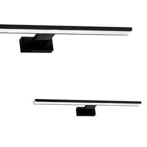 Kinkiet shine black 80cm 15w led milagro