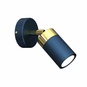 Kinkiet joker navy blue/gold 1xgu10 milagro