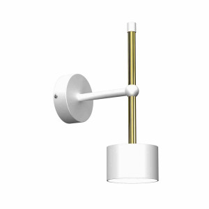 Kinkiet arena white/gold 1xgx53 milagro