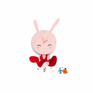 Lampka dziecięca bunny led clock 0,6w led milagro