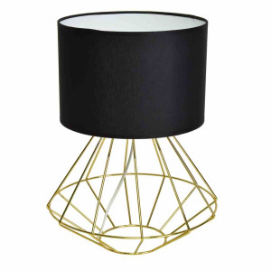 Lampa stojąca lupo black/gold 1xe27 milagro