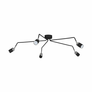 Lampa sufitowa joker black 5xgu10 milagro