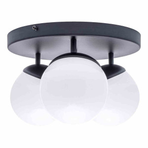 Lampa sufitowa sfera black 3xe14 milagro