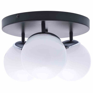 Lampa sufitowa sfera black/chrom 3xe14 milagro