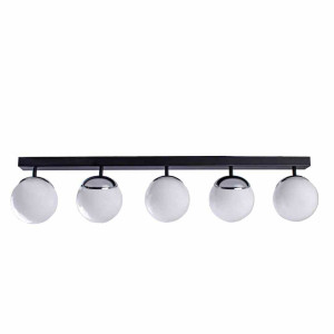 Lampa sufitowa sfera black/chrom 5xe14 milagro