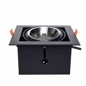Oprawa podtynkowa plaza 1xgu10 ar111 czarna milagro
