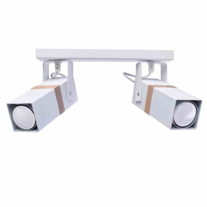 Lampa sufitowa vidar white 2xgu10 milagro