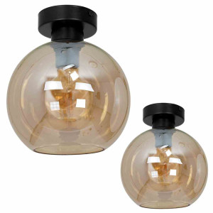 Lampa sufitowa sofia amber 1xe27 milagro