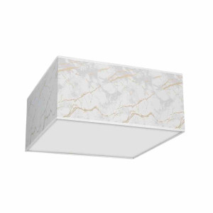 Lampa sufitowa senso white/gold kwadrat 3xe27 milagro
