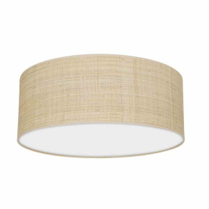 Lampa sufitowa marshall white / rattan 2xe27 ø40cm milagro