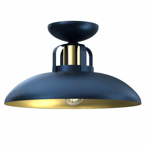Lampa sufitowa felix navy blue/gold 1xe27 milagro