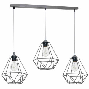Lampa wisząca basket gray 3xe27 milagro