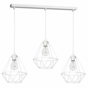Lampa wisząca basket white 3xe27 milagro