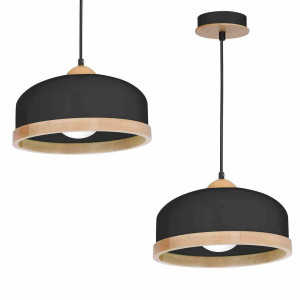 Lampa wisząca studio black 1xe27 milagro