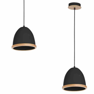 Lampa wisząca studio black 1xe27 milagro