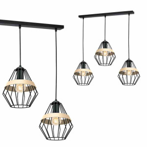 Lampa wisząca cliff black 3xe27 milagro