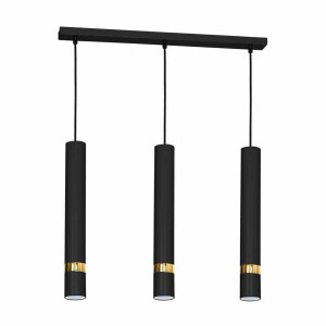 Lampa wisząca joker black/gold 3xgu10 milagro