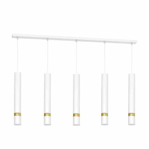 Lampa wisząca joker white/gold 5xgu10 milagro