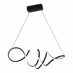 Lampa wisząca loca black 56w led milagro