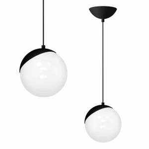 Lampa wisząca sfera black 1xe14 60w milagro