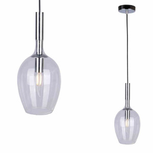 Lampa wisząca tango clear 1xe14 milagro