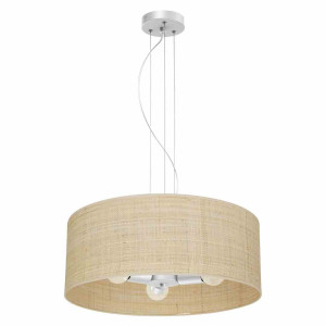 Lampa wisząca marshall white / rattan 3xe27 milagro