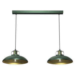 Lampa wisząca felix green/gold 2xe27 milagro