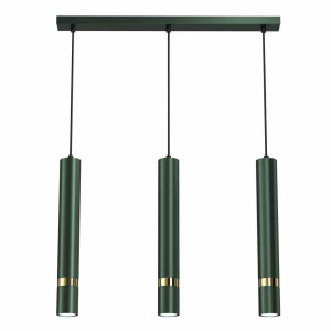 Lampa wisząca joker green/gold 3xgu10 milagro